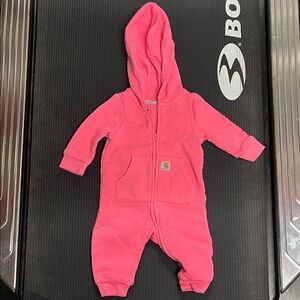 Carhartt Hot Pink Hooded Fleece Infant One-Piece